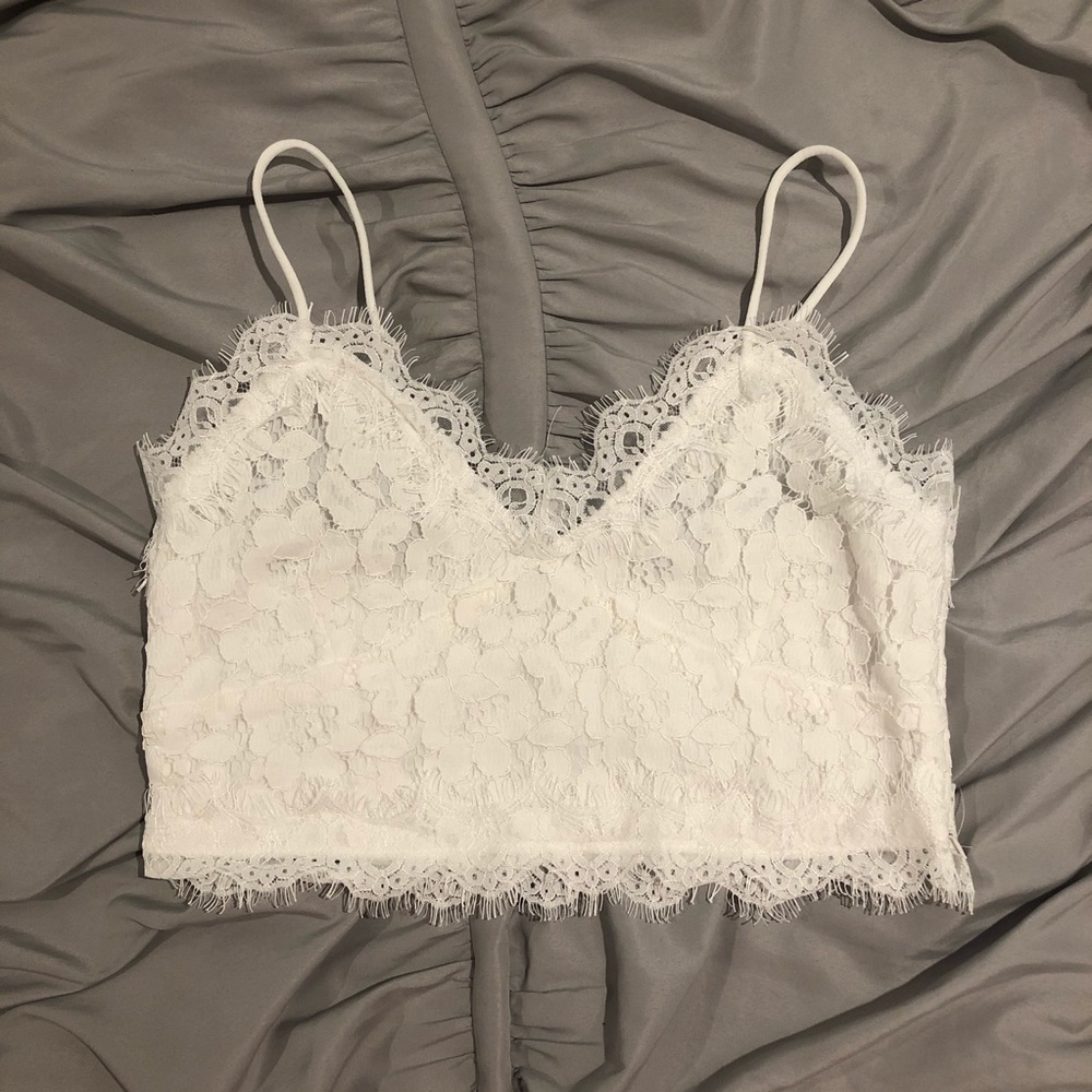 Cropped Lace Cami